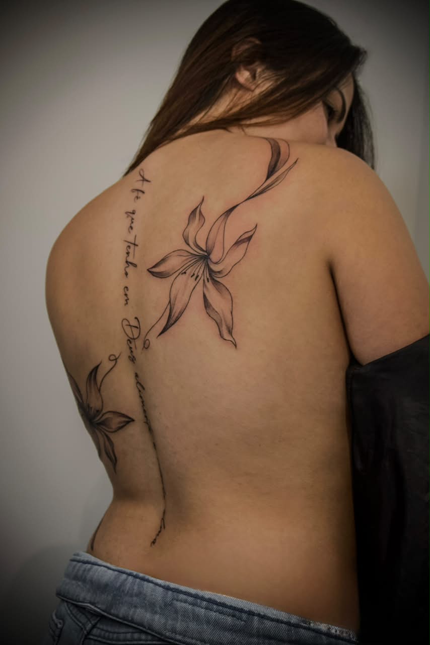 Tatuagem Traço Fino Fine Line São Caetano do Sul