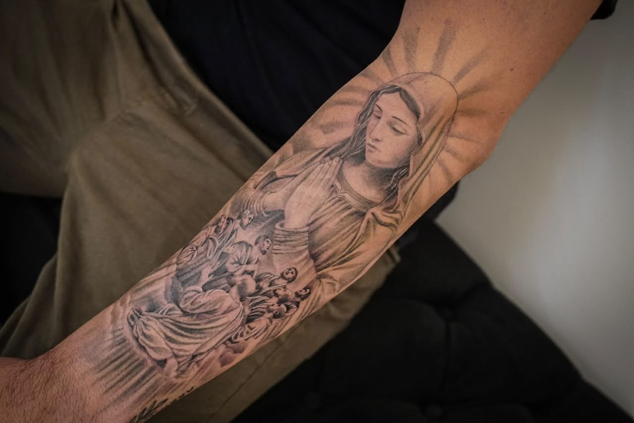 Tatuagem Realista Fechamento de Braço